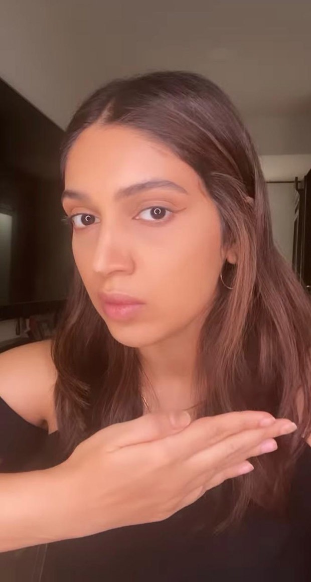 Bhumi Pednekar shows her daily makeup routine in beauty transition Instagram Reel Bhumi Pednekar shows her daily makeup routine in beauty transition Instagram Reel