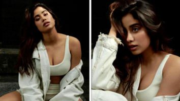 Janhvi Kapoor looks sultry in white bralette, shorts and washed denim jacket