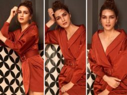 Kriti Sanon makes a glowing statement in brown as she promotes her film Mimi