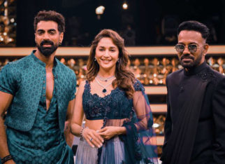 Madhuri Dixit grooves to the viral ‘Galya Pe Baliya X Ek Baar’ with Tushar Kalia and Dharmesh Yelande