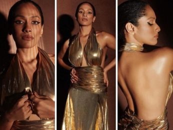 Masaba Gupta looks like a Queen in a backless figure-hugging liquid gold gown