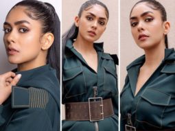 Mrunal Thakur steps out in forest green boiler suit worth Rs. 16,500 for Toofaan promotions