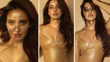 Neha Sharma exudes ultimate sizzling vibes in nude leather bodycon