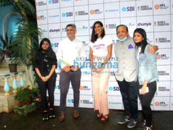 Photos: Aahana Kumra, Arjun Kapoor, Aditya Roy Kapur among others snapped at Bhamla Foundation's vaccination drive in Bandra