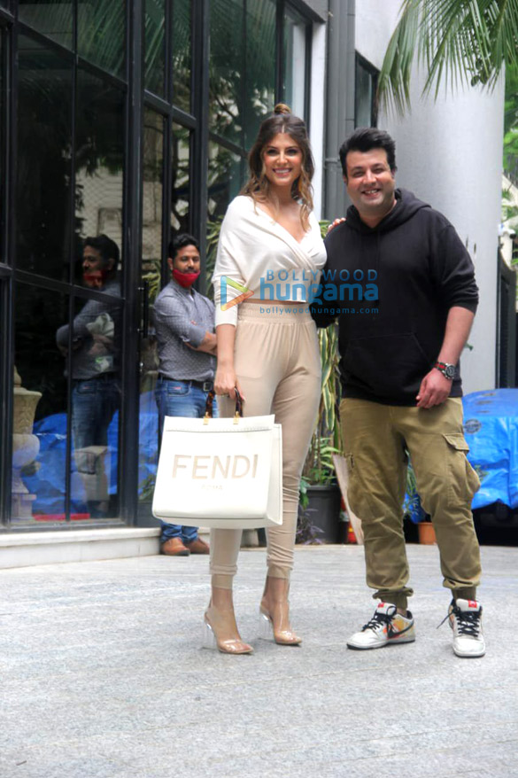 photos elnaaz norouzi and varun sharma spotted at maddock films office in santacruz 1