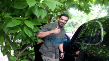 Photos John Abraham spotted outside a clinic in Bandra