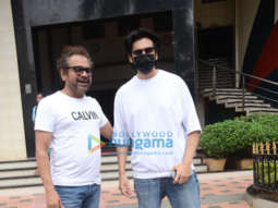 Photos: Kartik Aaryan and Anees Bazmee snapped at Lokhandwala