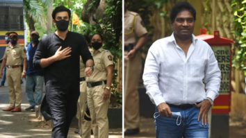 Ranbir Kapoor and Johnny Lever arrive at Dilip Kumar’s home to offer their condolences
