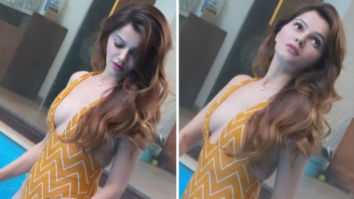 Rubina Dilaik sets the temperature high in a yellow sexy swimsuit during a pool photoshoot