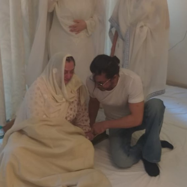 Shah Rukh Khan, CM Uddhav Thackeray, Aditya Thackeray console Saira Banu as they pay last respects to Dilip Kumar