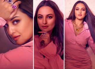 Sonakshi Sinha exudes oomph in pastel pink mini dress for Bhuj: The Pride Of India promotions