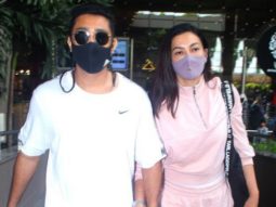 Spotted – Aparshakti Khurana, Gauahar and Zaid at Airport
