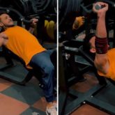Aayush Sharma trains 'heavy' with a 185 kgs chest press, hits the gym after a long break