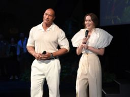 Dwayne Johnson, Emily Blunt, Philipp Maximilian attend the grand premiere of Disney’s Jungle Cruise at Fantasyland theater