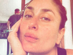 Kareena Kapoor Khan sneaks in an unaware Saif Ali Khan into her selfie as he works out