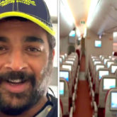 “Praying hard for this to end soon”, says R Madhavan as he gives a spooky glimpse of his empty flight to Dubai