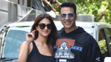 Akshay Kumar and Vaani Kapoor spotted at Pooja Entertainment for promoting Bell Bottom