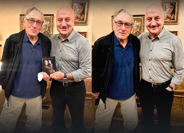 Anupam Kher poses with Robert De Niro, the Godfather of Acting, in the United States Anupam Kher poses with Robert De Niro, the Godfather of Acting, in the United States