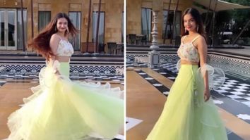 Anushka Sen channels princess vibes in green lehenga set as she enjoys her Udaipur vacation