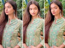Anushka Sen is effortlessly charming in a green printed kurta