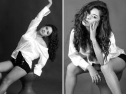 Avneet Kaur glows in monochrome photoshoot; dons oversized crisp white shirt and black shorts