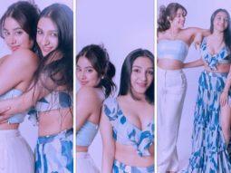 Best friends Janhvi Kapoor and Tanisha Santoshi look sparkling in blue