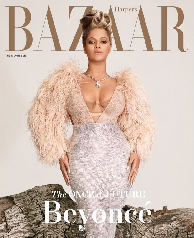 Beyoncé graces three covers of Harper’s Bazaar paying tribute to her Texan roots; stuns in Gucci feathered top and sequin skirt 