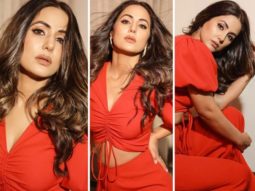 Hina Khan looks fiery in red jumpsuit with midriff cut-out worth Rs. 20,000