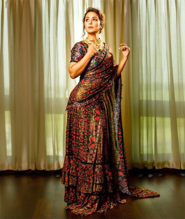Hina Khan symbolises opulence in classic vintage saree worth Rs.49,500
