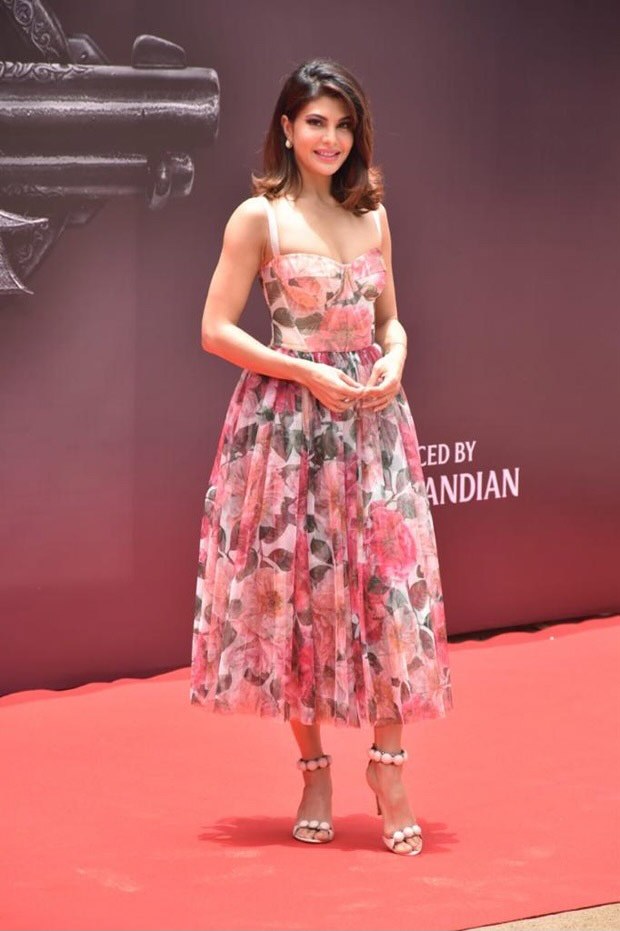 Jacqueline Fernandez twins with Korean actress Go Min Si in Dolce & Gabbana 50's style midi dress worth Rs. 2.3 lakh