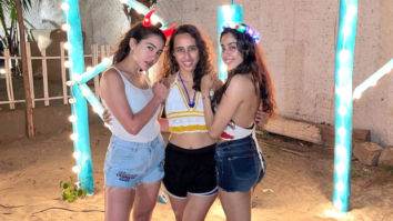 Janhvi Kapoor and Sara Ali Khan pose together in an unseen post from their Maldives vacation.