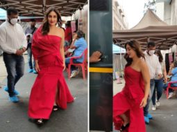 Kareena Kapoor Khan looks smoking hot in a fiery red off shoulder gown