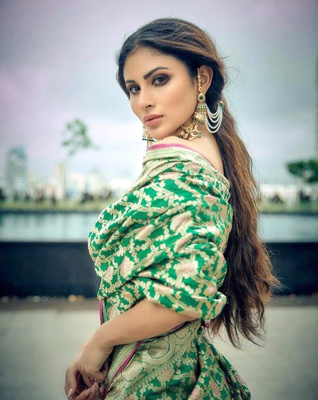 Mouni Roy sets temperature high as she dons Banarasi saree sans any blouse, features as a cover star for Wedding Affair August issue