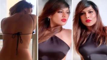 Nia Sharma sizzles in a backless tie-up top with a bold red lip colour as she lets her hair down for a shoot