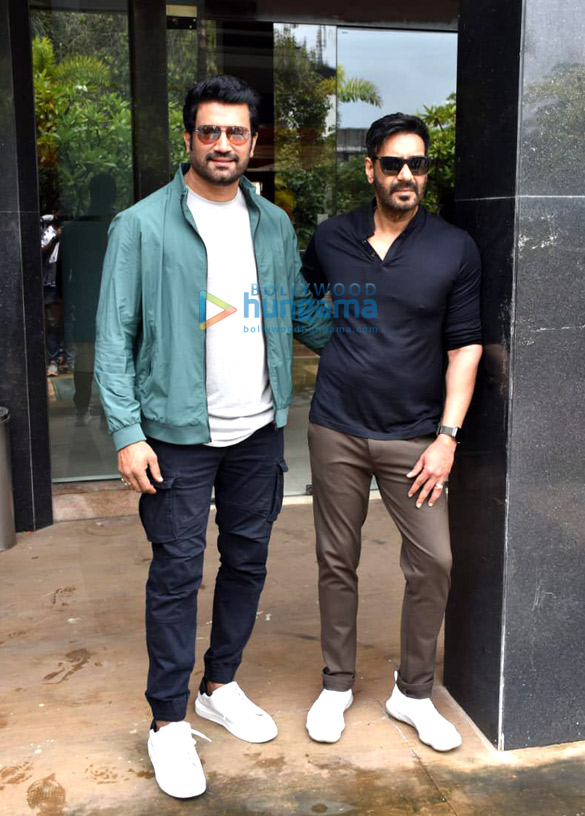 Photos: Ajay Devgn and Sharad Kelkar snapped promoting his film Bhuj – The Pride of India