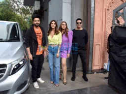Photos: Akshay Kumar, Vaani Kapoor, Huma Qureshi and Jackky Bhagnani snapped during Bellbottom promotions
