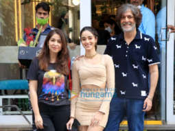 Photos: Ananya Panday, Chunky Pandey and Bhavana Pandey snapped in Bandra