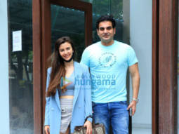 Photos: Arbaaz Khan and Giorgia Andriani snapped in Bandra