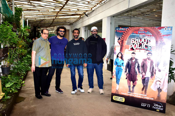 Photos: Celebs snapped at private trailer preview of Bhoot Police Photos: Celebs snapped at private trailer preview of Bhoot Police