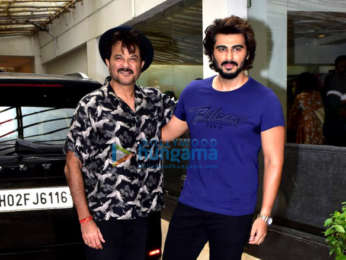Photos: Celebs snapped at private trailer preview of Bhoot Police