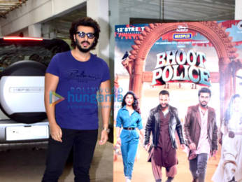 Photos: Celebs snapped at private trailer preview of Bhoot Police