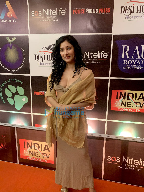 photos chunkey pandey bhagyashree and niharika raizada snapped at an award function 4