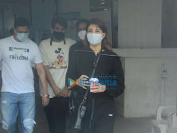 Photos: Jacqueline Fernandez snapped at a covid vaccine center