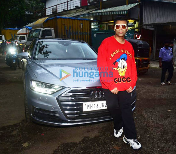 Photos: Karan Johar snapped with his new Audi A8L Photos: Karan Johar snapped with his new Audi A8L
