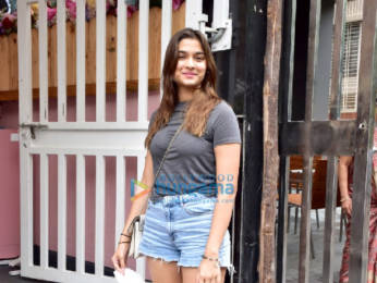 Photos: Saiee Manjrekar snapped at a restaurant in Juhu
