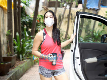 Photos: Sara Ali Khan, Khushi Kapoor and Dhvani Bhanushali spotted at gym Bandra