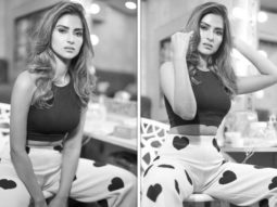 Pranutan Bahl makes a statement in black top and wide-legged pants; strikes a pose for photographer Avinash Gowariker