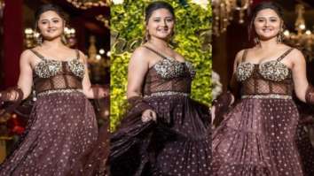 Rashami Desai shares throwback pictures of herself from Rahul Vaidya & Disha Parmar’s wedding in a mesmerizing brown lehenga