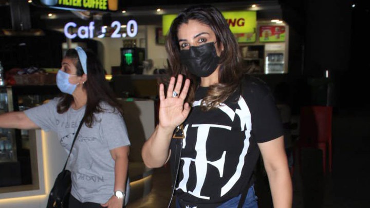 Raveena Tandon spotted at Airport
