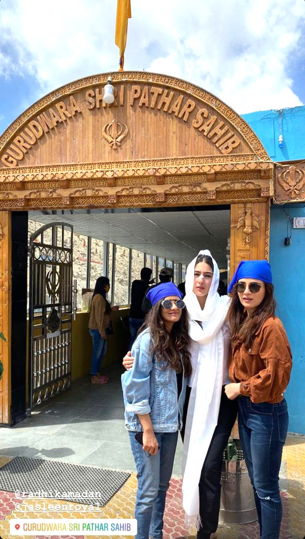 Sara Ali Khan, Radhika Madan and Jasleen Royal visit Gurudwara Shri Pathar Sahib in Ladakh See photos Sara Ali Khan, Radhika Madan and Jasleen Royal visit Gurudwara Shri Pathar Sahib in Ladakh See photos